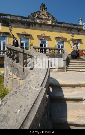 Hotel Quinta das Lágrimas escaliers d'accès à Coimbra, Portugal Banque D'Images