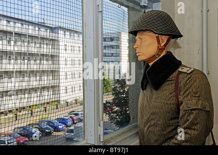 Guenter Litfin Memorial pour la première personne ont abattu au mur de Berlin, Berliner Strasse street à l'Berlin-Spandau Banque D'Images