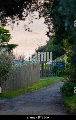 Accès au chemin côtier Banque D'Images