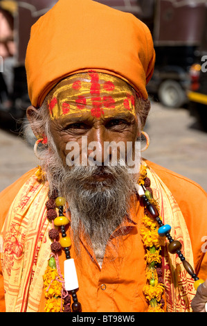 Saint Homme, Jaisalmer, Inde Banque D'Images