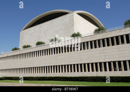 Rome. L'Italie. EUR. Palazzo dei Congressi. L'architecte Adalberto Libera 1954. Banque D'Images