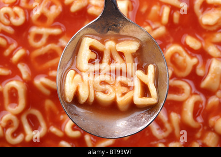 Manger sagement Banque D'Images