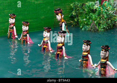 Spectacle de marionnettes sur l'eau à Saigon, Vietnam Banque D'Images