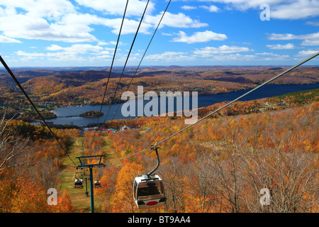 Télécabine panoramique panoramique au Mont Tremblant, Québec Banque D'Images