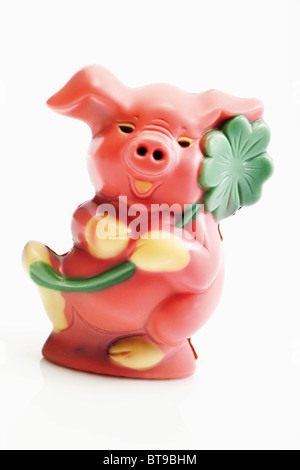 Lucky pig fait de massepain Banque D'Images