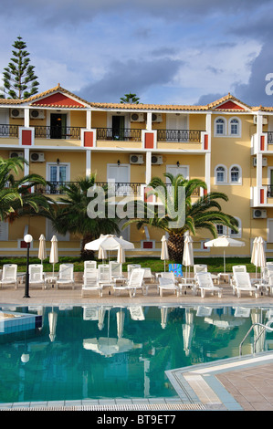 Aparthotel de Cronulla, Kalamaki, Zante, îles Ioniennes, Grèce Banque D'Images