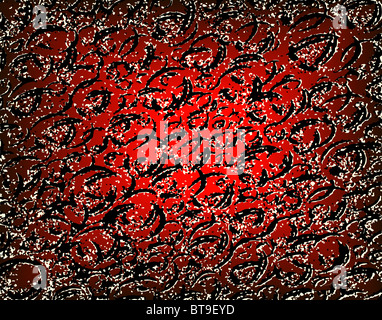 Résumé fond illustration en rouge Banque D'Images