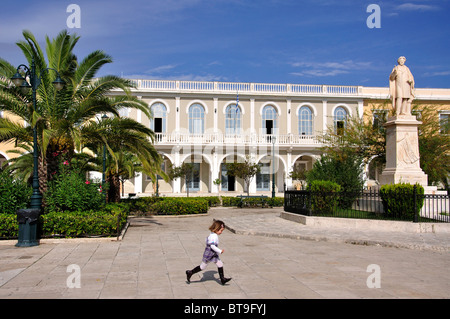 Musée byzantin, la place Solomos, la ville de Zakynthos, Zante, îles Ioniennes, Grèce Banque D'Images