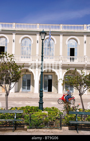 Musée byzantin, la place Solomos, la ville de Zakynthos, Zakynthos (Zante), îles Ioniennes, Grèce Banque D'Images