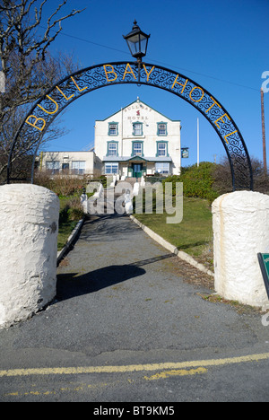 Bull Bay Hotel, Anglesey, au nord du Pays de Galles Banque D'Images