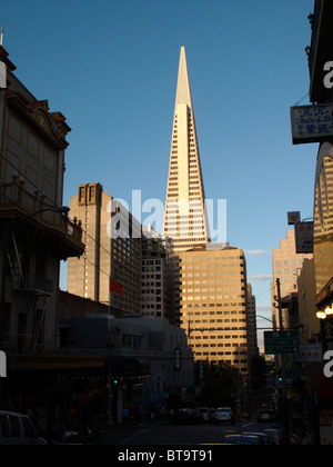 La Transamerica Pyramid building à San Francisco en Californie, États-Unis Banque D'Images