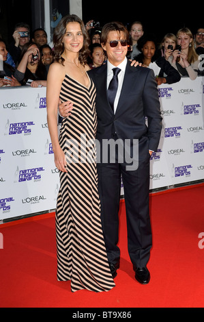 Tom Cruise et Katie Holmes, le "National Movie Awards' 2010, Royal Festival Hall, Londres, 26 mai 2010. Banque D'Images