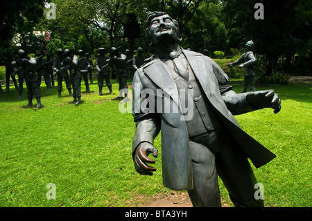 Site de l'exécution de Rizal, dans parc Rizal, Manille, Philippines Banque D'Images