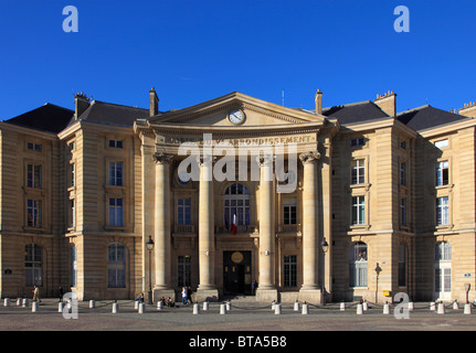 France, Paris, Place du Panthéon, Mairie du 5e arrondissement, Banque D'Images