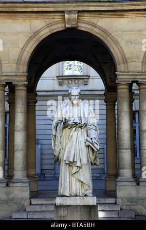 France, Paris, Collège de France, Guillaume Budé, statue Banque D'Images