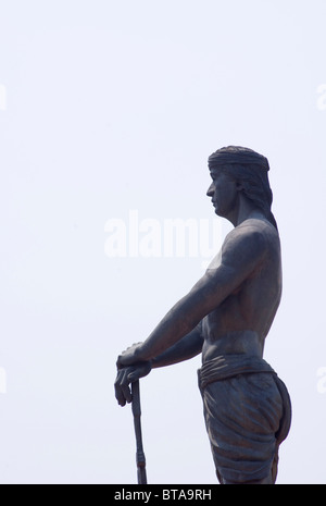 Lapu lapu monument à Rizal Park, Manille, Philippines. Banque D'Images