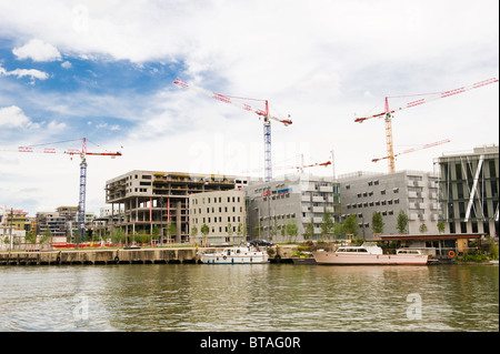 Lyon, nouveau quartier de la Confluence, France Banque D'Images