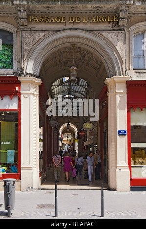 Galerie marchande Passage de l'Argue, Lyon, France Banque D'Images