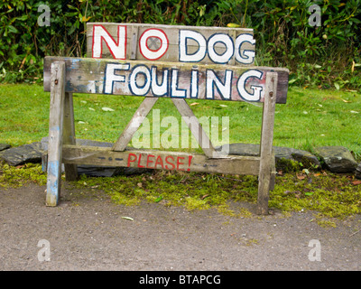 Aucun chien Fouling sign Banque D'Images