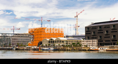 Lyon, nouveau quartier de la Confluence, France Banque D'Images