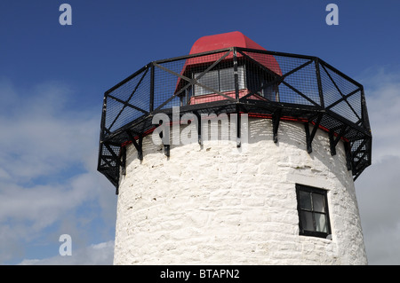 Phare Burry Port close up Milennium Chemin des Llanelli Carmarthenshire Wales Cymru UK GO Banque D'Images