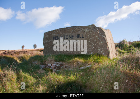 Pierre limite de Penistone Hill Country Park, Haworth, West Yorkshire Banque D'Images