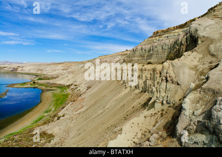 White Bluffs de Hanford Reach National Monument et Saddle Mountain National Wildlife Refuge, centre de l'État de Washington. Banque D'Images