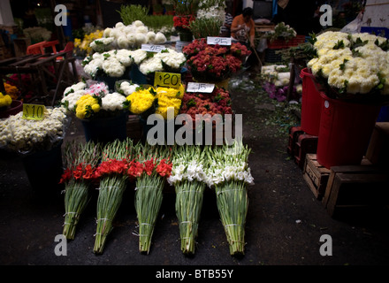 La Jamaïque Marché aux Fleurs dans la ville de Mexico, le 25 octobre 2010. Banque D'Images