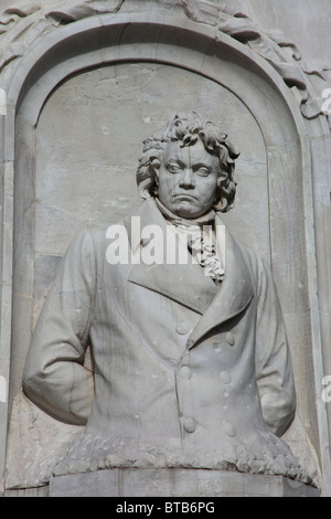 Beethoven, Haydn, Mozart, monument à Berlin Banque D'Images