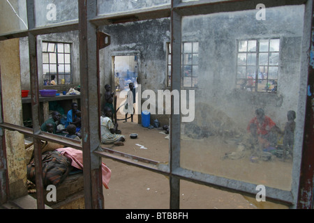 Les personnes déplacées en Ouganda Banque D'Images