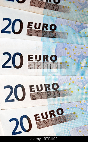 Monnaie Euro bank notes Banque D'Images