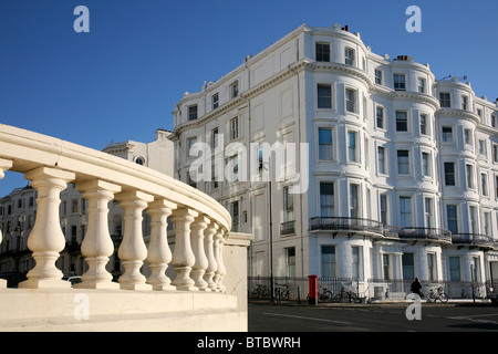 Maisons de style Régence, Kemp Town, Brighton, East Sussex, Angleterre, Royaume-Uni. Banque D'Images