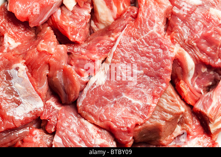 Photo prise de boeuf cru frais Banque D'Images