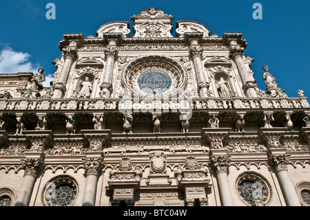 Puglia Lecce Italie Chiesa di Santa Croce Banque D'Images