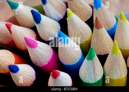 Crayons de couleur Banque D'Images