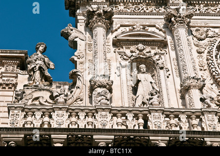 Puglia Lecce Italie Chiesa di Santa Croce Banque D'Images