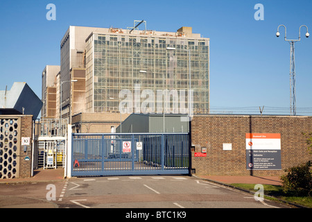 Centrale nucléaire de Bradwell Magnox déclassés power station, Essex, Angleterre Banque D'Images