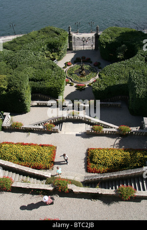 Les jardins de Villa Carlotta sur le lac de Côme, Lombardie, Italie Banque D'Images