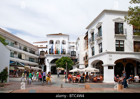 ( Nerja Balcon de Europa ) Beach Town Espagne Mer Méditerranée ( Malaga ) Banque D'Images