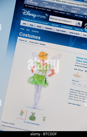 Halloween Disney Store site web en ligne Banque D'Images