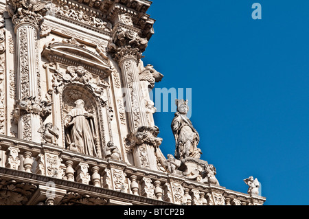 Puglia Lecce Italie Chiesa di Santa Croce Banque D'Images