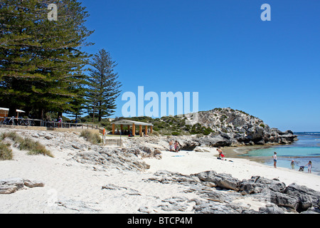 L'île Rottnest (Rats Nest) Wadjemup océan du sud ouest de l'Australie Banque D'Images