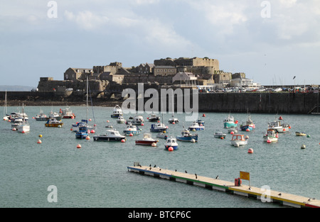 Château Cornet, St Peter Port, Guernsey Banque D'Images