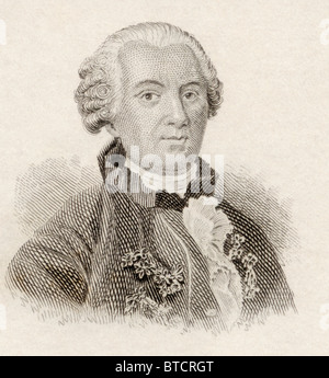 Georges-Louis Leclerc, Comte de Buffon, 1707 à 1788. Naturaliste français, mathématicien, cosmologiste, encyclopédique et auteur. Banque D'Images