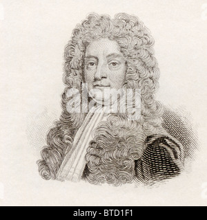 Sir Hans Sloane, 1 baronnet, 1660 à 1753. Ulster-Scot médecin, philanthrope et collectionneur. Banque D'Images