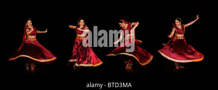 - Danse KATHAK Banque D'Images