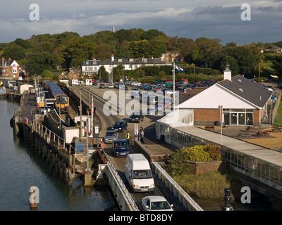 Wightlink ferry terminal et de la gare de Lymington Hampshire England UK Banque D'Images