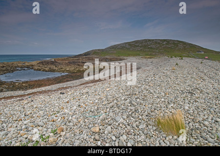 Plage à Eoligarry Traigh Eais,, à l'île de Barra, Hébrides, îles de l'Ouest, de l'Écosse. 6879 SCO Banque D'Images