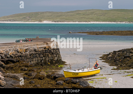 Port d'Eoligarry, Point de survie, à l'île de Barra Hébrides en Écosse. 6882 SCO Banque D'Images