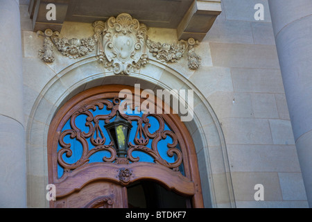 Entrée de la Cour suprême d'appel de Bloemfontein, la capitale législative d'Afrique du Sud. Construit 1929 Banque D'Images